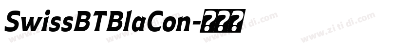 SwissBTBlaCon字体转换
