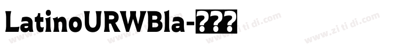 LatinoURWBla字体转换