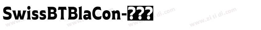 SwissBTBlaCon字体转换
