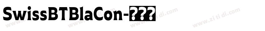SwissBTBlaCon字体转换