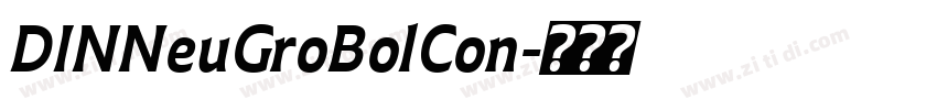DINNeuGroBolCon字体转换 DINNeuGroBolCon字体转换
