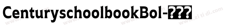 CenturyschoolbookBol字体转换