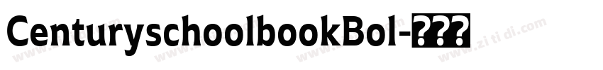 CenturyschoolbookBol字体转换