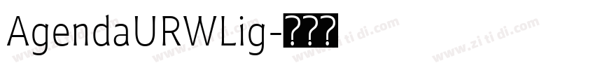 AgendaURWLig字体转换