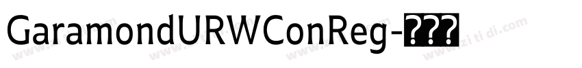 GaramondURWConReg字体转换