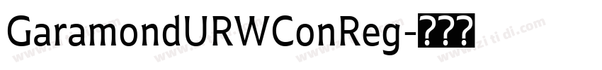GaramondURWConReg字体转换