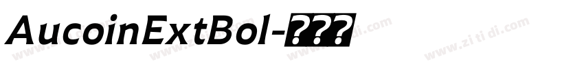 AucoinExtBol字体转换