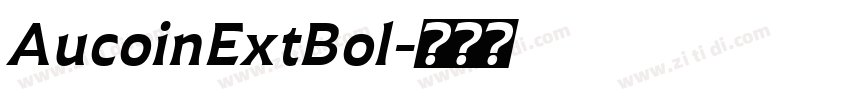 AucoinExtBol字体转换