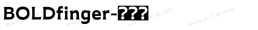 BOLDfinger字体转换