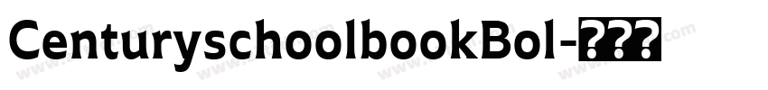 CenturyschoolbookBol字体转换