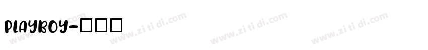 playboy字体转换
