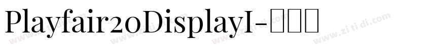 Playfair20DisplayI字体转换