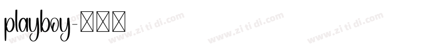 playboy字体转换