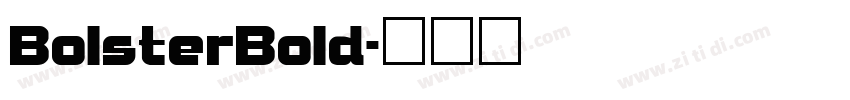 BolsterBold字体转换