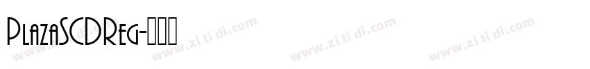 PlazaSCDReg字体转换