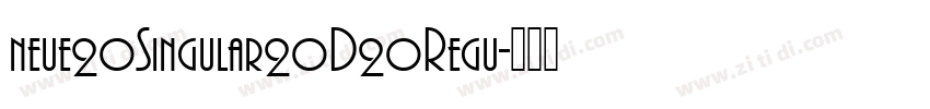 neue20Singular20D20Regu字体转换