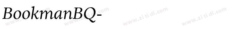 BookmanBQ字体转换