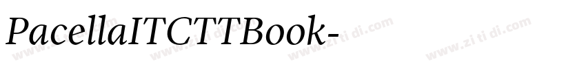 PacellaITCTTBook字体转换