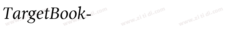 TargetBook字体转换