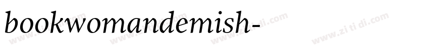 bookwomandemish字体转换