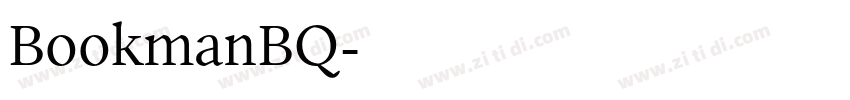 BookmanBQ字体转换