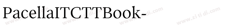 PacellaITCTTBook字体转换