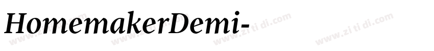 HomemakerDemi字体转换