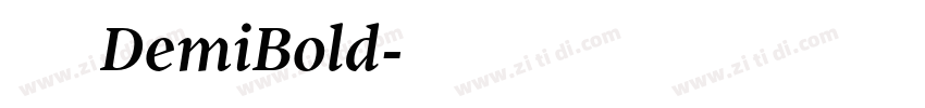 方正华思楷宋DemiBold字体转换