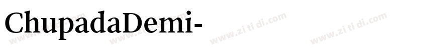 ChupadaDemi字体转换