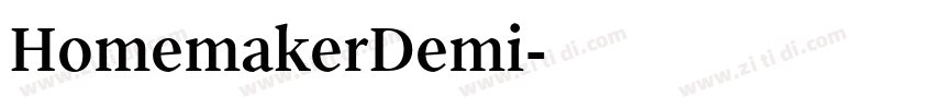 HomemakerDemi字体转换