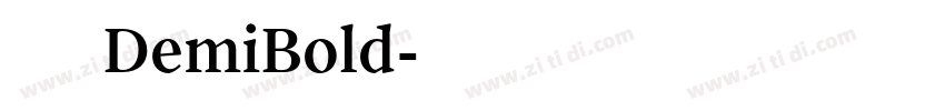 方正华思楷宋DemiBold字体转换