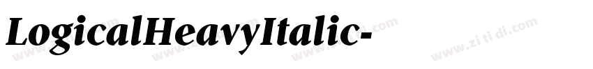 LogicalHeavyItalic字体转换