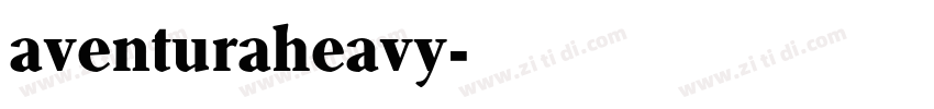 aventuraheavy字体转换