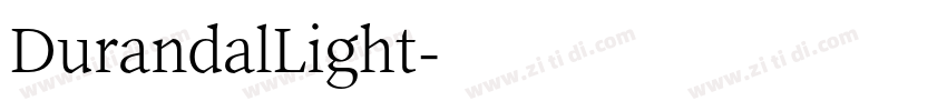 DurandalLight字体转换