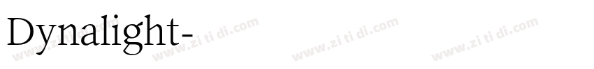 Dynalight字体转换