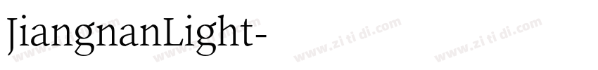 JiangnanLight字体转换 JiangnanLight字体转换