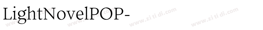 LightNovelPOP字体转换