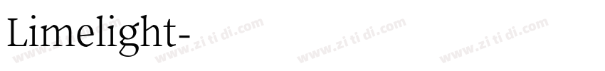 Limelight字体转换