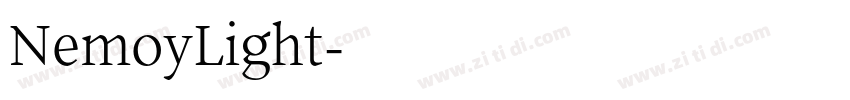 NemoyLight字体转换