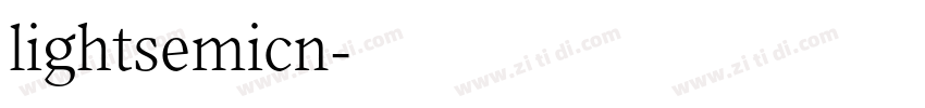 lightsemicn字体转换