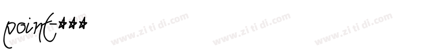 point字体转换