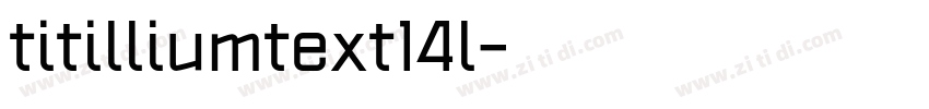 titilliumtext14l字体转换