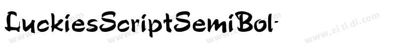 LuckiesScriptSemiBol字体转换 LuckiesScriptSemiBol字体转换