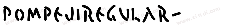 PompejiRegular字体转换
