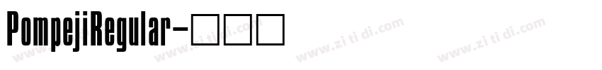PompejiRegular字体转换