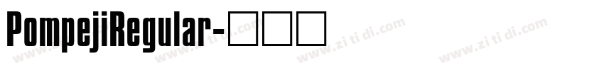 PompejiRegular字体转换