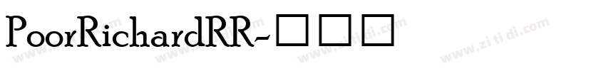 PoorRichardRR字体转换