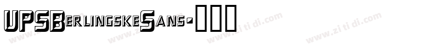 UPSBerlingskeSans字体转换