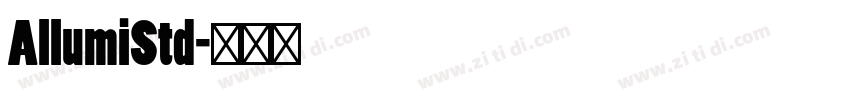 AllumiStd字体转换