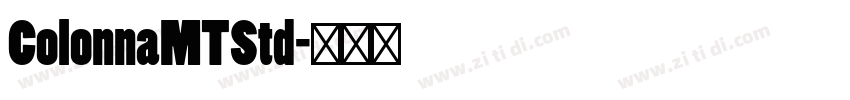 ColonnaMTStd字体转换